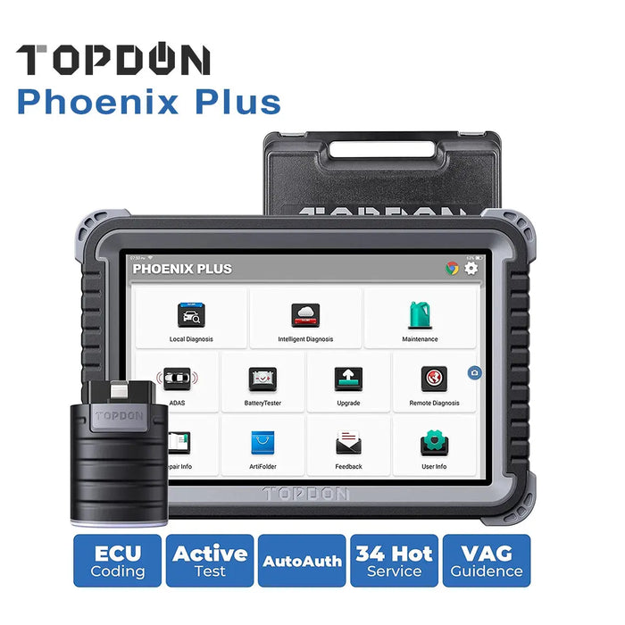 Topdon Phoenix Plus Advanced Intelligent DTC Fault Code Car Diagnostic Scan Tool Topdon