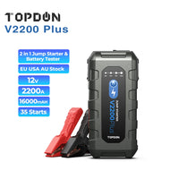 Topdon V2200 Plus Portable Jump Starter And Battery Tester And Analyzer Topdon