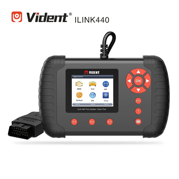 VIDENT iLink440 Four System Scan Tool Support Engine ABS Airbag SRS EPB Vident