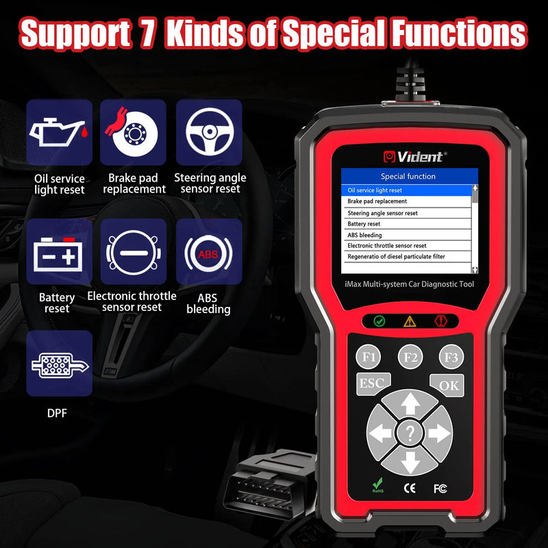 Vident iMax4306 Ford/EUFord Multi-System Diagnostic Scanner DTC Fault Code Car Scan Tool Vident