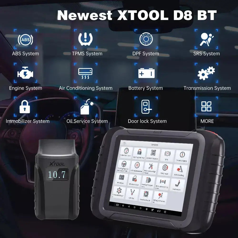 XTOOL D8 BT OBD2 Diagnostic Scanner Xtool