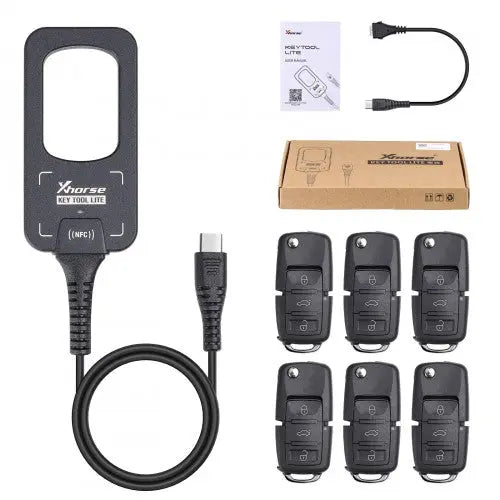Xhorse VVDI Bee Key Tool Lite Support Android with Type C Port with 6 XKB501EN Wire Remotes - FairTools