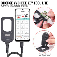 Xhorse VVDI Bee Key Tool Lite Support Android with Type C Port with 6 XKB501EN Wire Remotes Xhorse