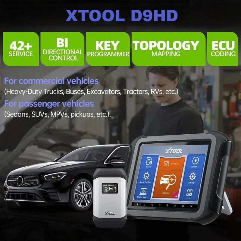 Xtool D9HD 12V Car 24V Truck Diagnostic Scan Tool Xtool