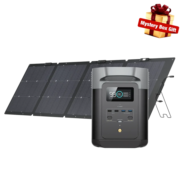 EcoFlow Delta 2 + 220W Single-facial Solar Panel EcoFlow