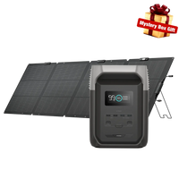 EcoFlow Delta 3 1500 + 220W Bi-Facial Solar Panel EcoFlow