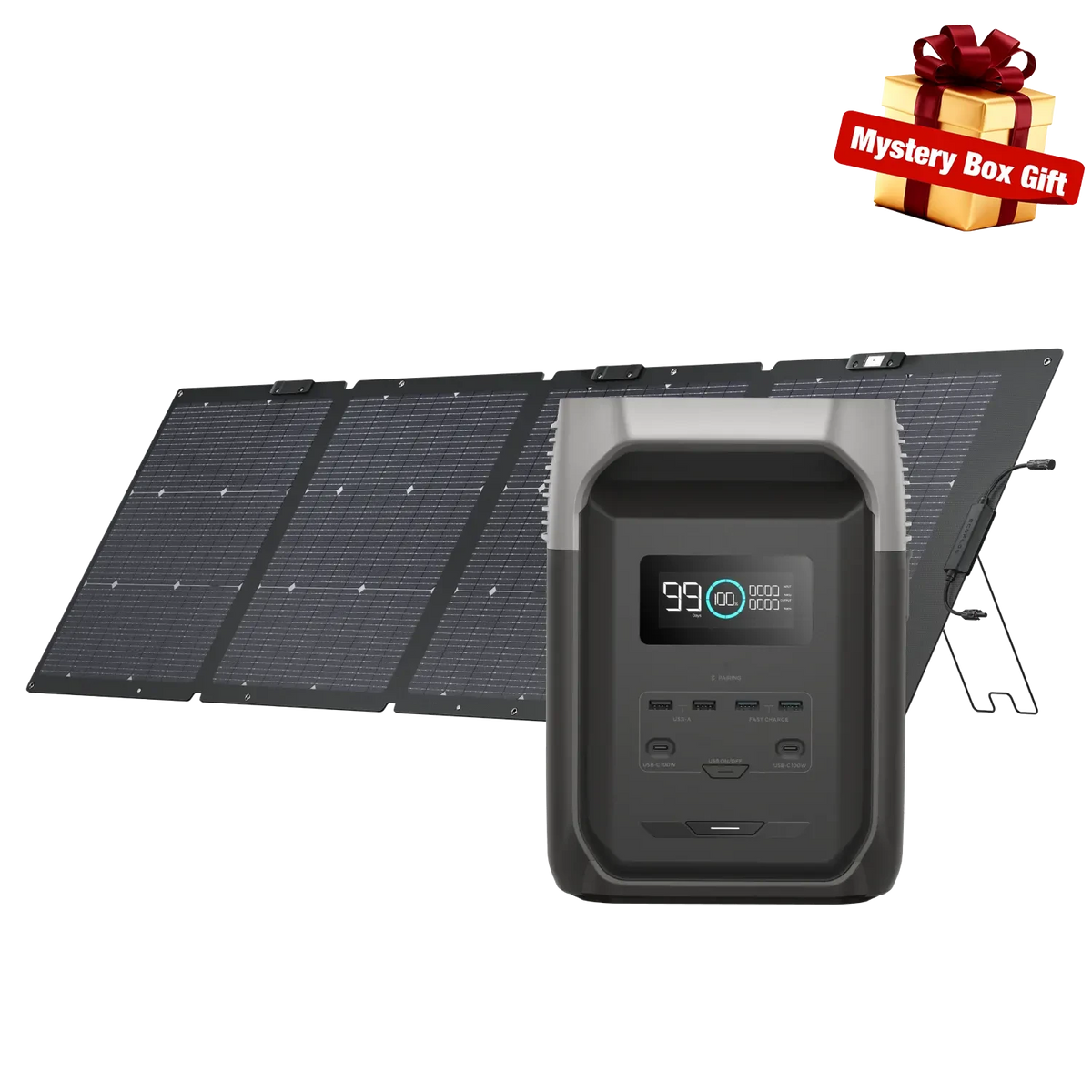 EcoFlow Delta 3 1500 + 220W Single Facial Solar Panel EcoFlow
