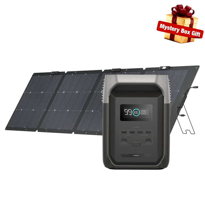 EcoFlow Delta 3 1500 + 220W Single Facial Solar Panel EcoFlow