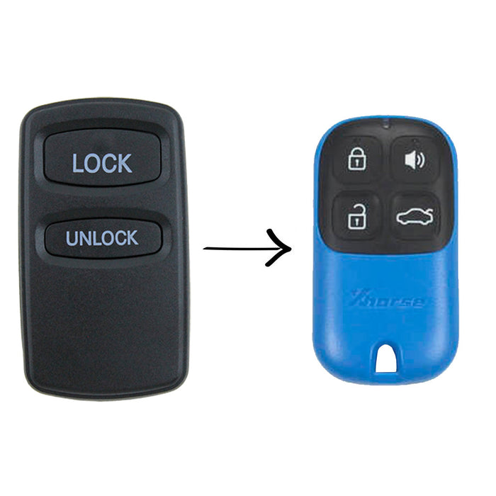 Mitsubishi Pajero 2 Button 433MHz Key Fob