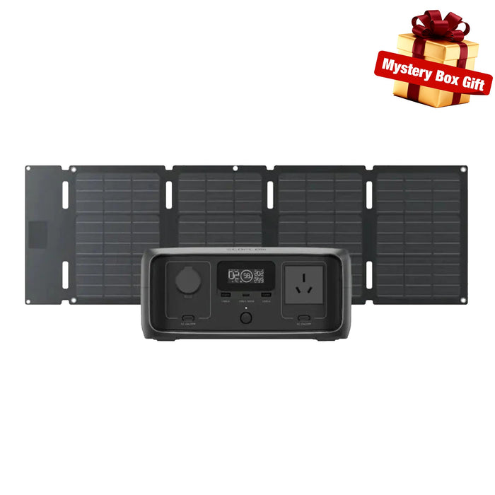 EcoFlow RIVER 3 UPS + 60W Solar Panel EcoFlow