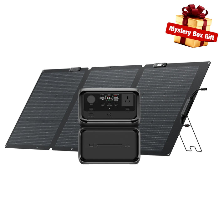 Ecoflow RIVER 3 Max Plus + 160W Single-facial Solar Panel EcoFlow