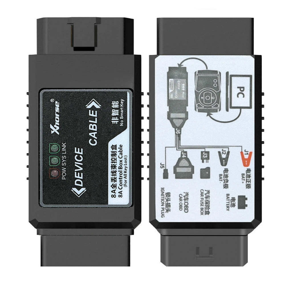 Xhorse 8A Control Box Cable Non-Smart Key Adapter for All Keys Lost for Toyota FairTools