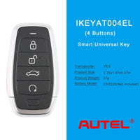 AUTEL IKEYAT004EL 4 Buttons Independent Universal Smart Key 5Pcs/Set Autel