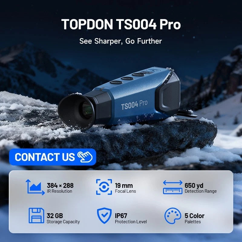 Topdon TS004 Pro Thermal Imager Hunting Imaging Monocular Topdon