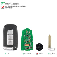AUTEL IKEYHY003AL Hyundai 3 Buttons Universal Smart Key 5Pcs/Set Autel