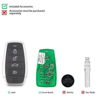 AUTEL IKEYAT004CL 4 Buttons Universal Smart Key 5Pcs/Set Autel