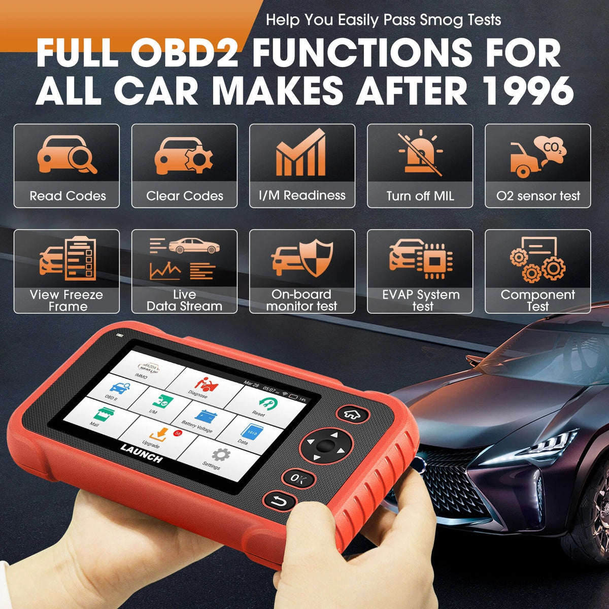 LAUNCH CRP IMMO OBD Immobilizer Key Programmer &amp; Diagnostic Tool FairTools