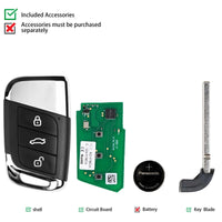 Autel IKEYVW003AL 3 Buttons Universal Smart Key 315/433 MHz 5Pcs/Set FairTools