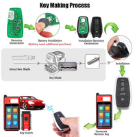 AUTEL IKEYAT004CL 4 Buttons Universal Smart Key 5Pcs/Set Autel