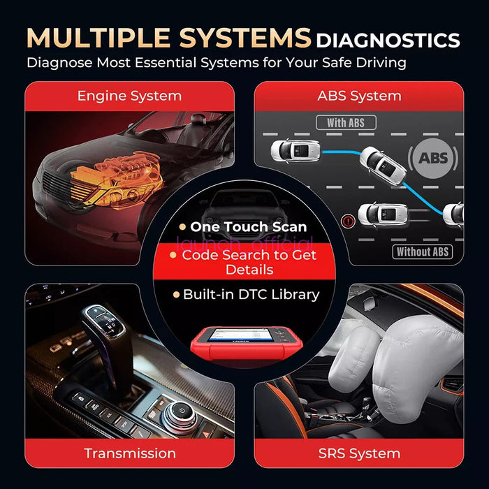LAUNCH CRP129E Plus V3.0 Full System OBD2 Diagnostic Scanner LAUNCH