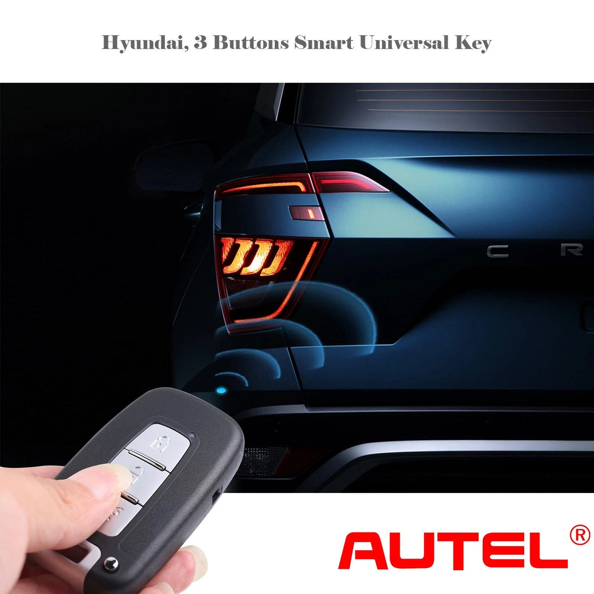 AUTEL IKEYHY003AL Hyundai 3 Buttons Universal Smart Key 5Pcs/Set Autel