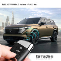 Autel IKEYVW003AL 3 Buttons Universal Smart Key 315/433 MHz 5Pcs/Set FairTools