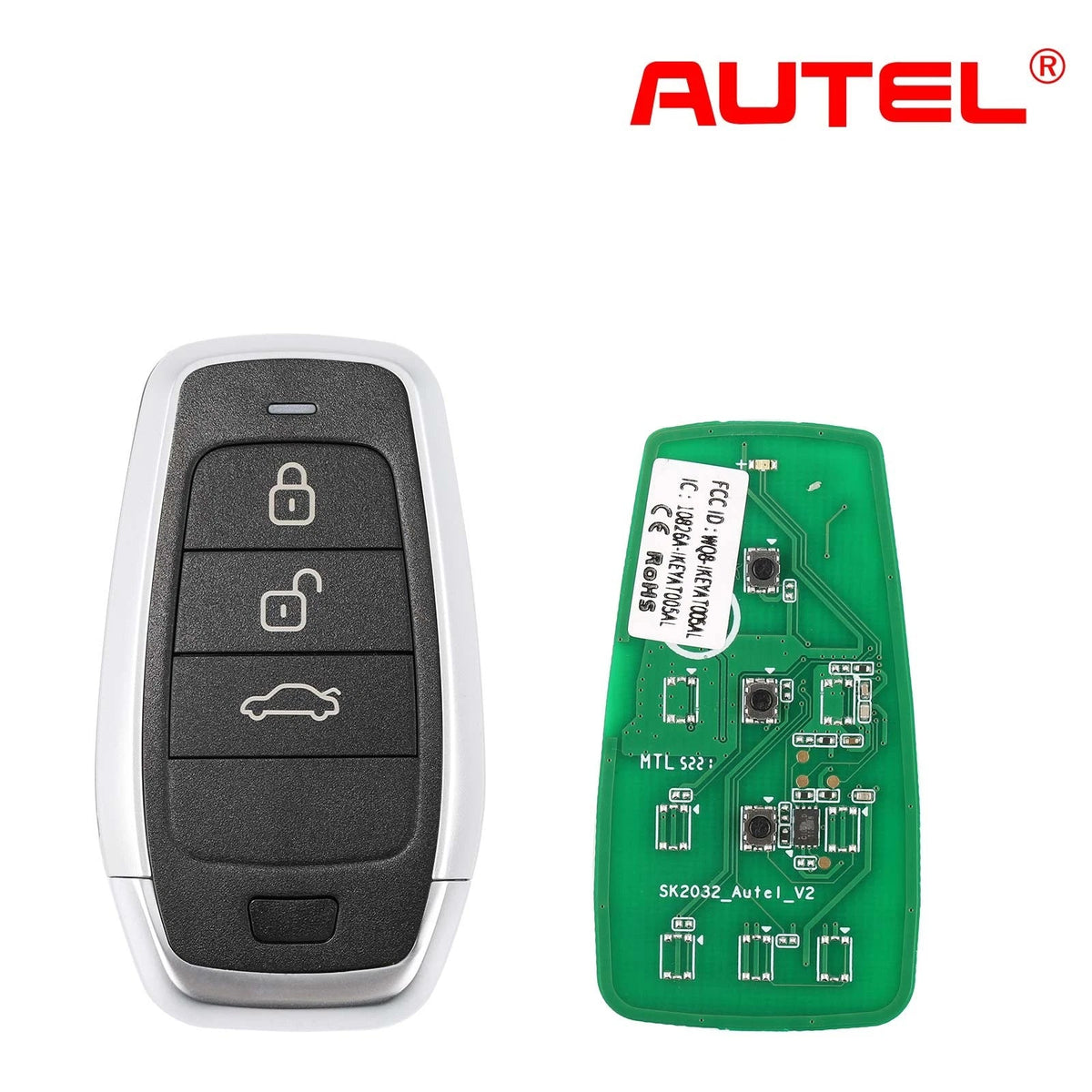 AUTEL IKEYAT003BL 3 Buttons Independent Universal Smart Key 5Pcs/set Autel