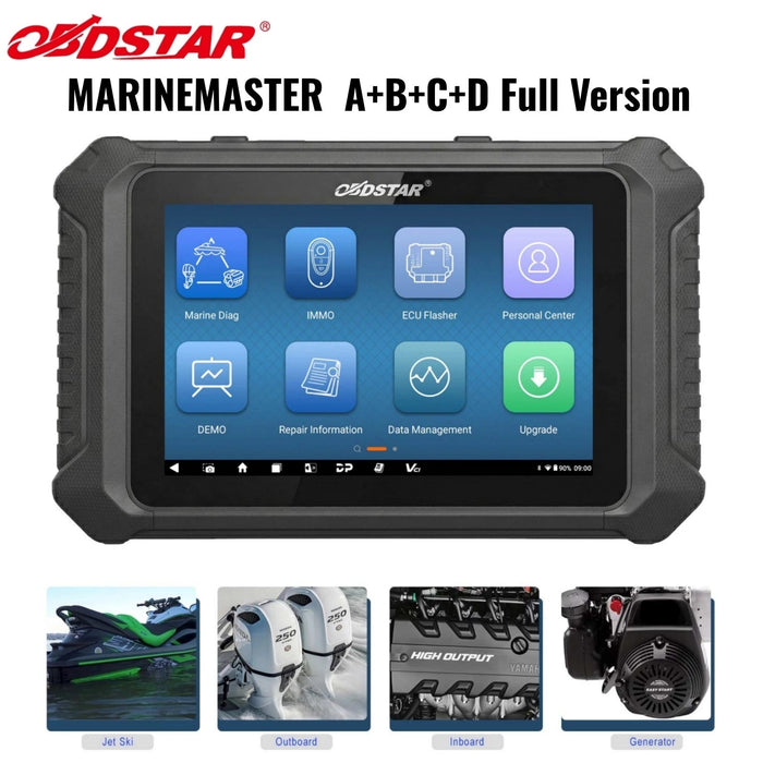 OBDSTAR MarineMaster A+B+C+D Full Version Marine Diagnostic Tool for Jet Ski/ Outboard/ Inboard/ Generator Obdstar