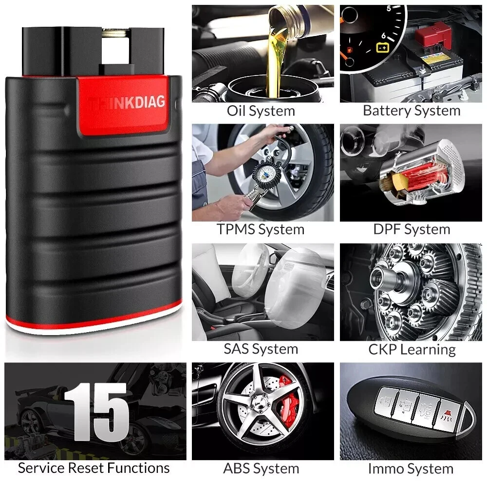 ThinkCar ThinkDiag New Version OBD2 Bluetooth Scanner All Software Active test Tool Thinkcar