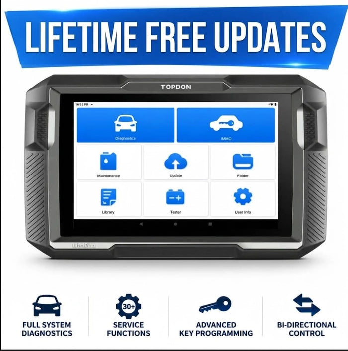 Topdon UltraDiag 2-IN-I Diagnostic Scanner Key Programmer Lifetime Free Update Topdon